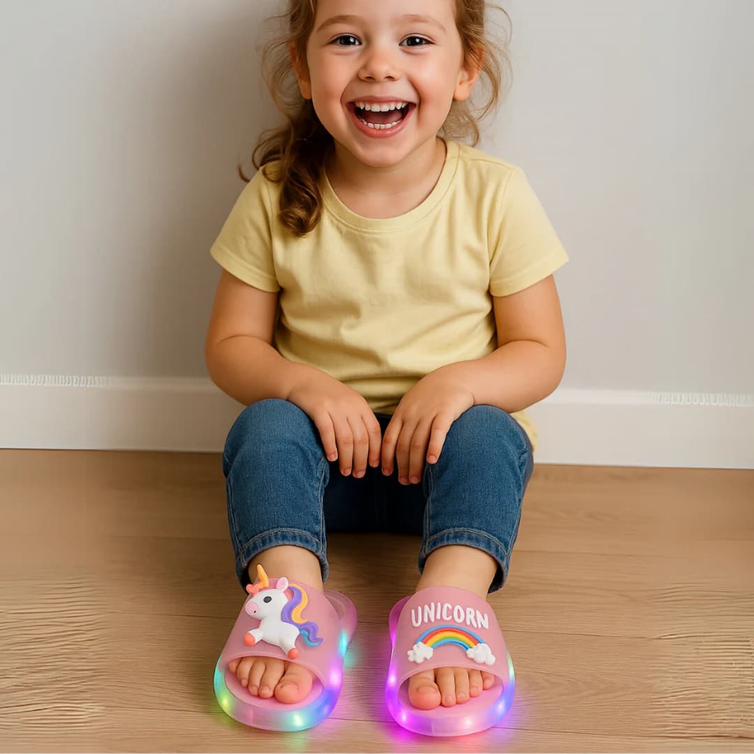 Gluschwein - Magische Einhorn-Hausschuhe für Kinder