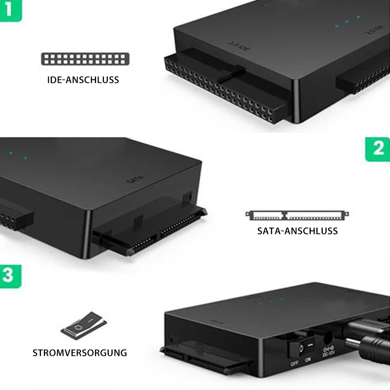 Gluschwein - USB 3.0 zu IDE/SATA-Adapter