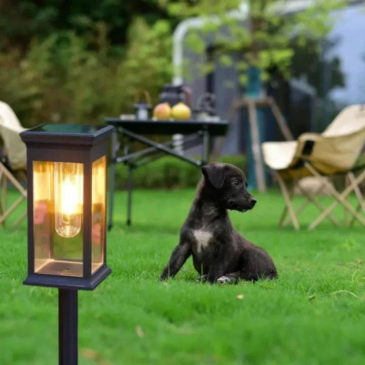 RecaLamp - Solar-Gartenleuchten im Laternenstil – Warmweißes Licht für Wege & Beete [2er-Set]