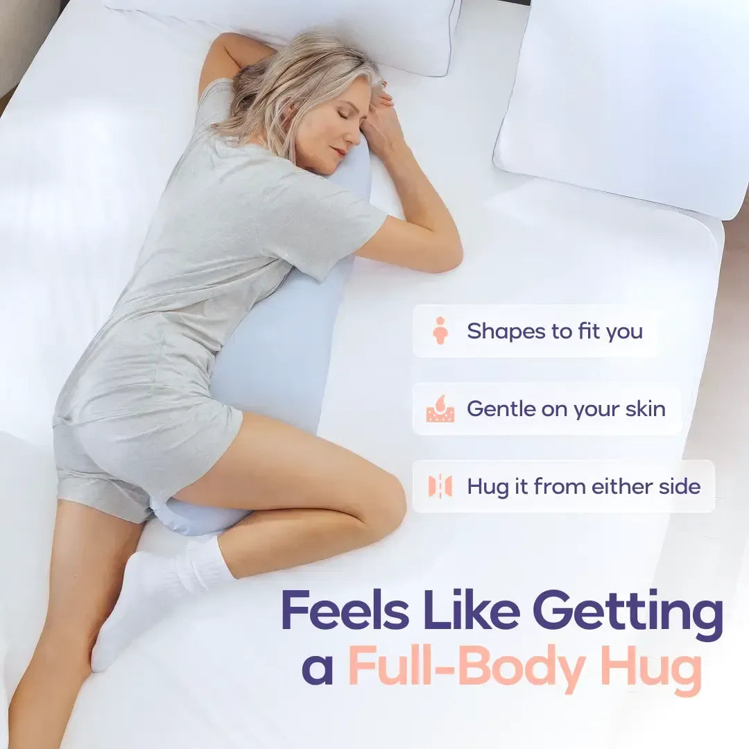 Gluschwein - Body Hugger Pillow - Ergonomisches Ganzkörperkissen | Kühlende Stütze für Seitenschläfer