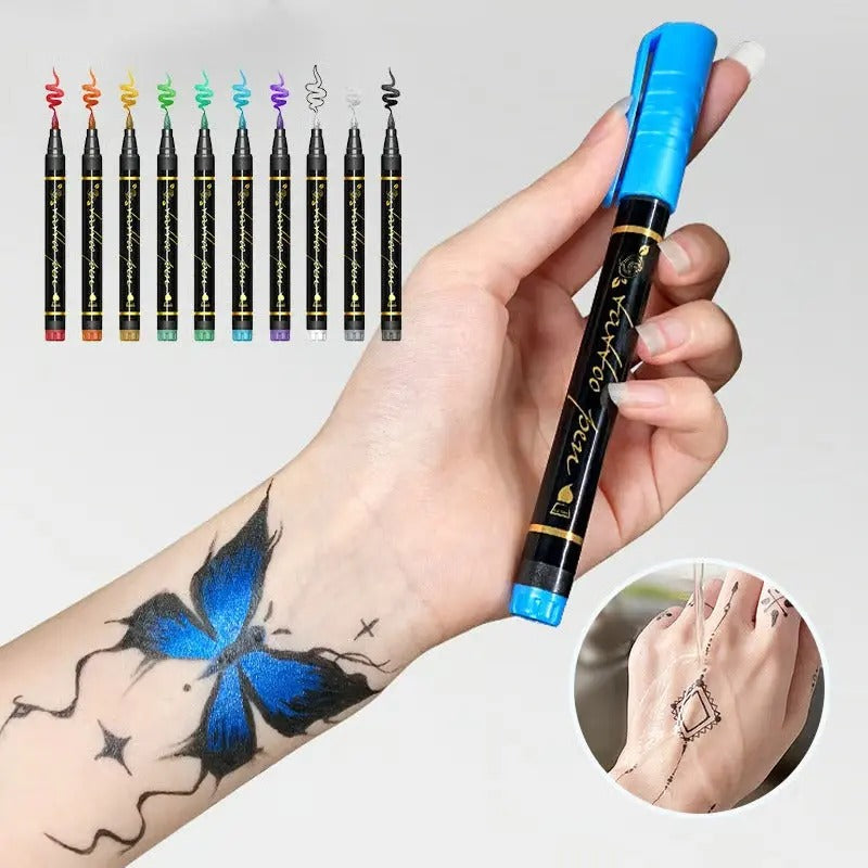 SkinArt - Stifte für Body Art — Kreativer Spaß zu Halloween & Party [10er-Set]
