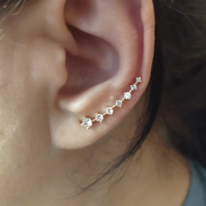 Holly - Diamant-Ohrringe mit sieben Sternen