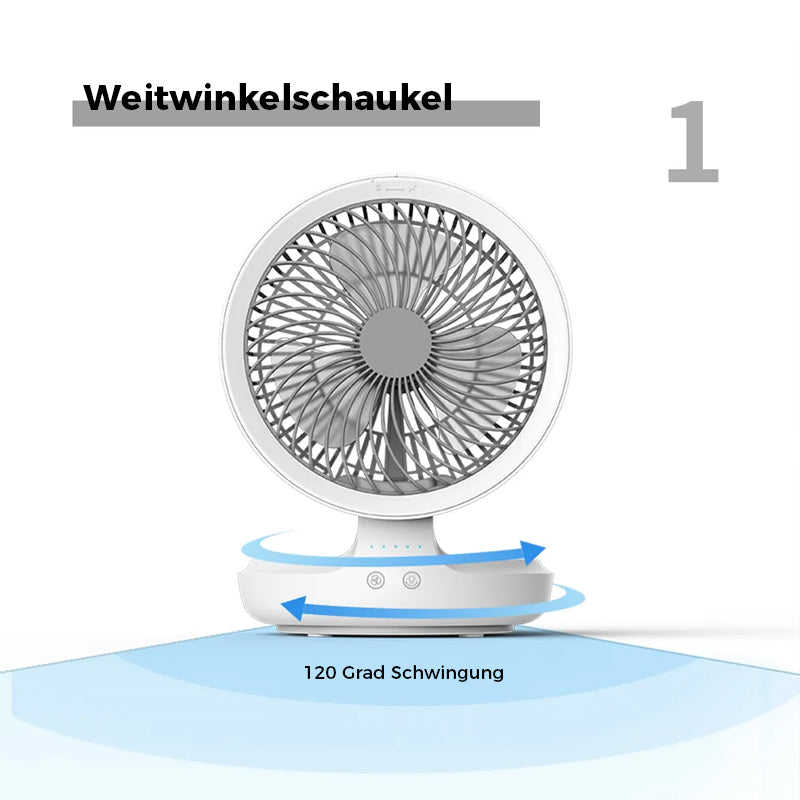 Gluschwein - Kabelloser USB-Ladelüfter mit Aufhängung