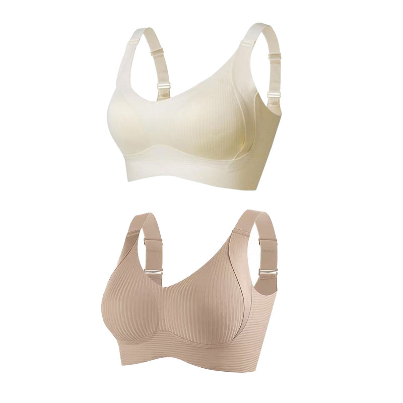 Gluschwein - 🔥50% Rabatt für begrenzte Zeit💕Gerippter Push-up-BH für Frauen, verstellbar, kabellos