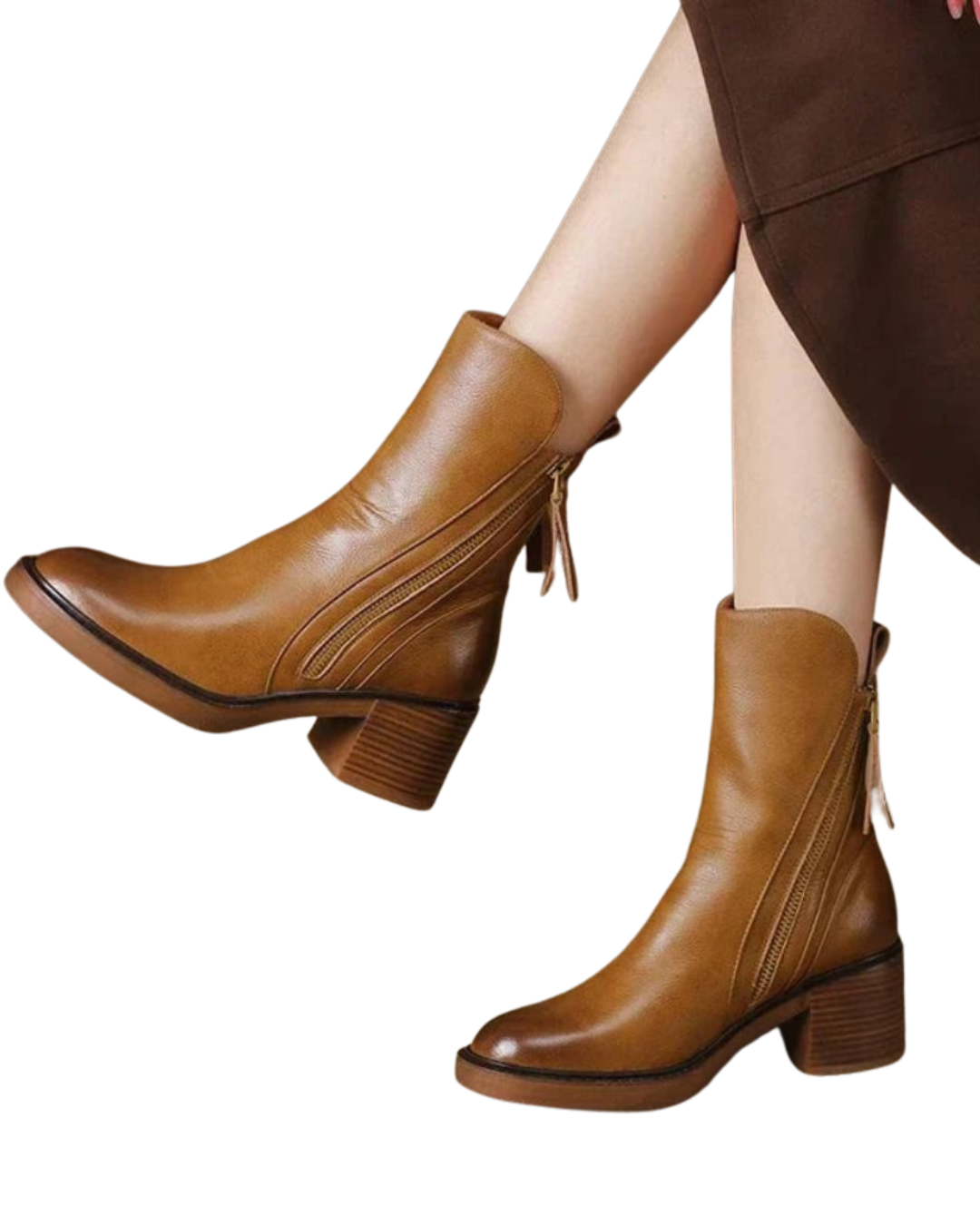 Frieda | Stiefel mit bequemem Absatz, elegant und zeitlos