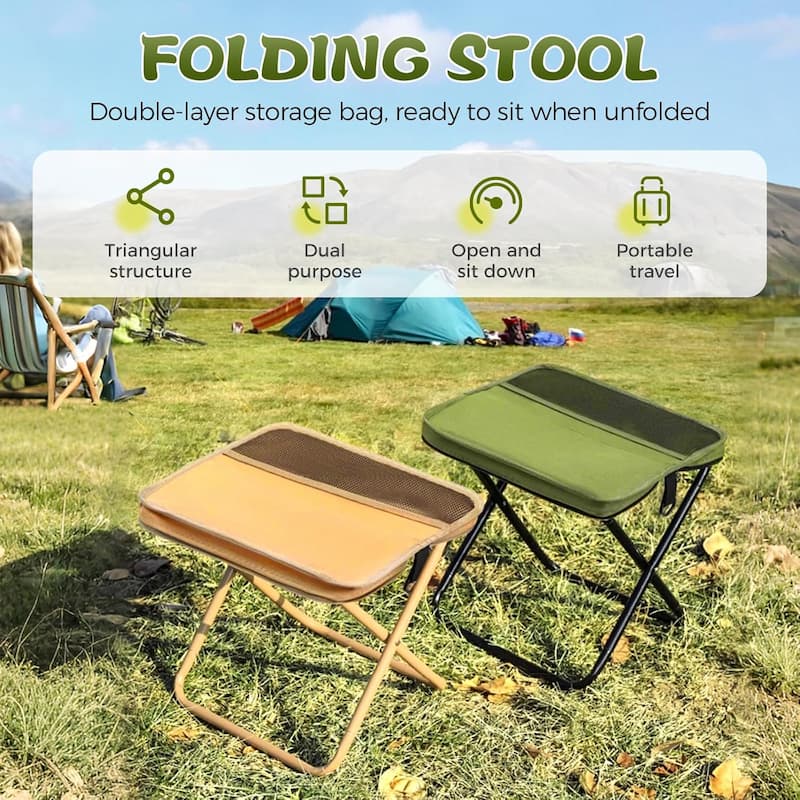 PortaSeat - Taburete plegable: estable, ligero e impermeable para llevar.
