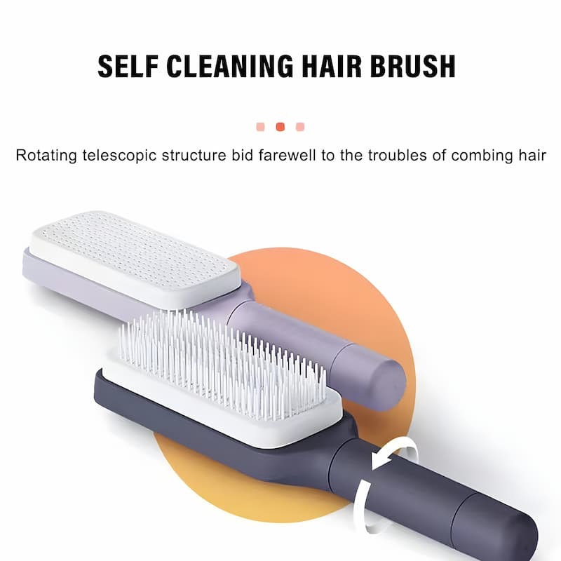 SeluBrush - Selbstreinigende Bürste — Entfernt Haare mühelos aus den Borsten