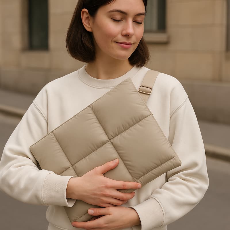 PuffSleeve - Laptop Sleeve mit Magnetverschluss — Militärschutz vor Stößen & Flüssigkeit