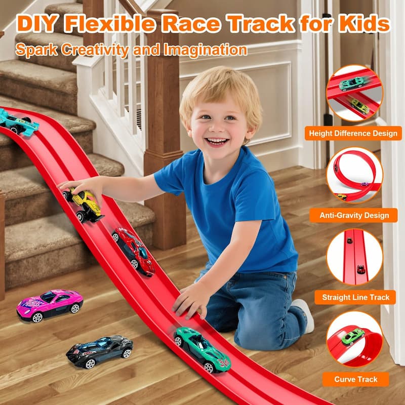 Gluschwein - Car Slide - Flexibles Rennbahnspielzeug