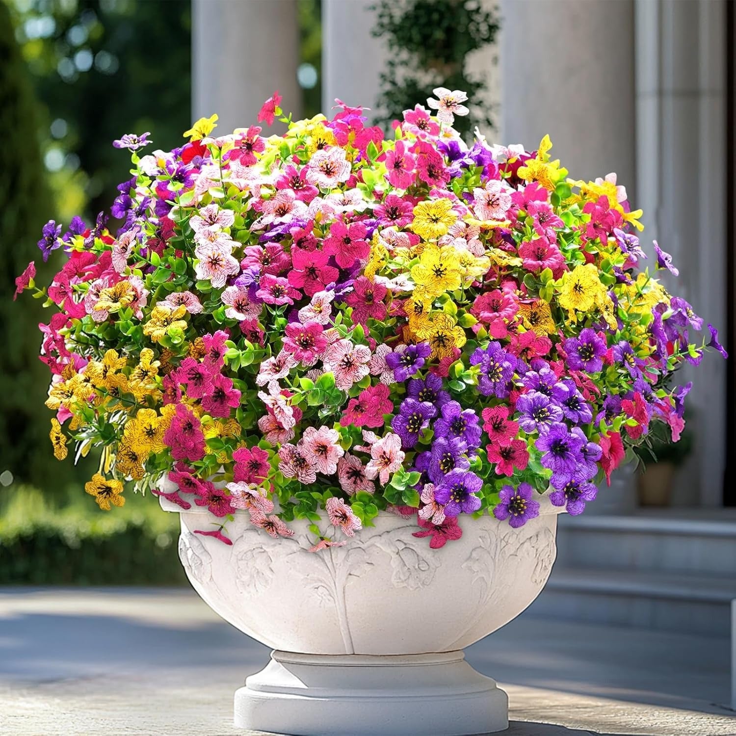 Gluschwein - Flower Bush - Realistische, UV-beständige Dekoblumen