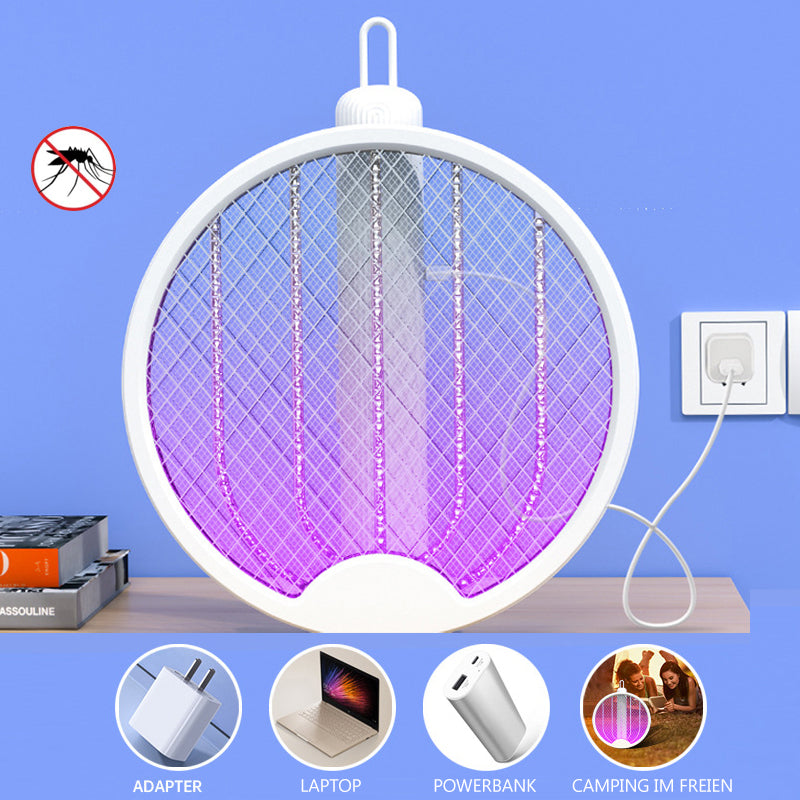 Gluschwein - 2 in 1 faltbare elektrische Mückenklatsche
