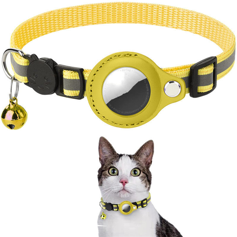 Gluschwein - AirTag Halsband für Katze Gelb