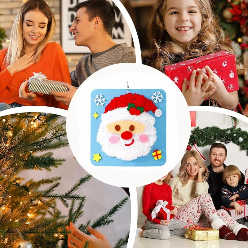 ChristmasKnitting - DIY Weihnachtsstickerei-Set — Bastelspaß mit Kindern & Freunden