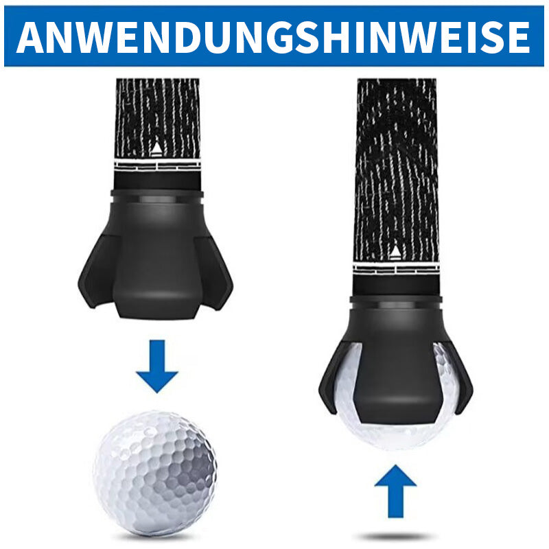 Recogida de pelotas de accesorios de golf.