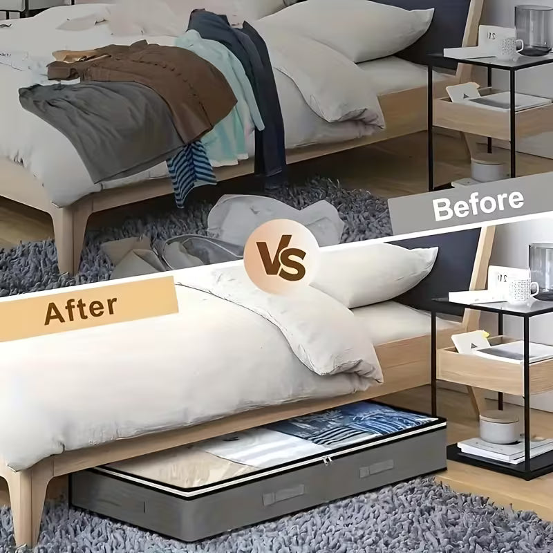 Gluschwein - Bed Storage - Unterbett-Aufbewahrungstaschen – Platzsparend & Faltbar (2er-Set)