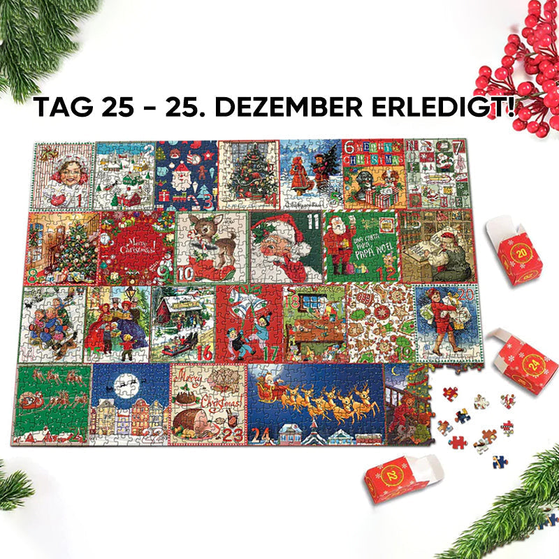 Gluschwein - Weihnachts-Adventskalender-Puzzle 1000teilig