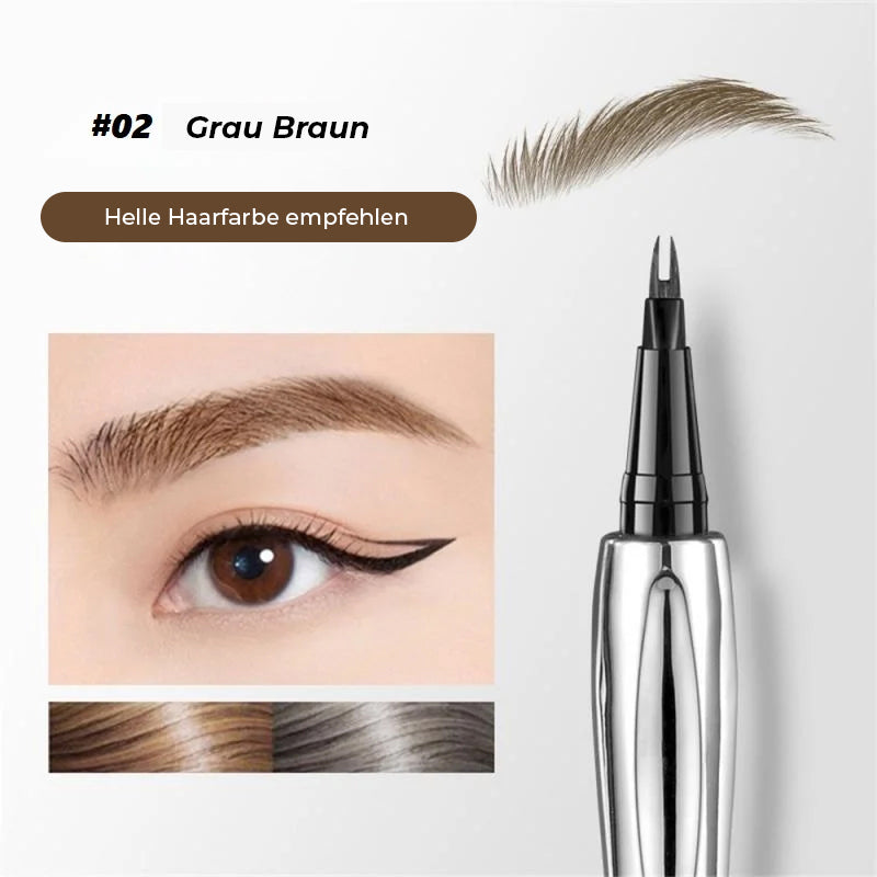 Crayon à sourcils longue tenue et waterproof avec une pointe micro fourchue