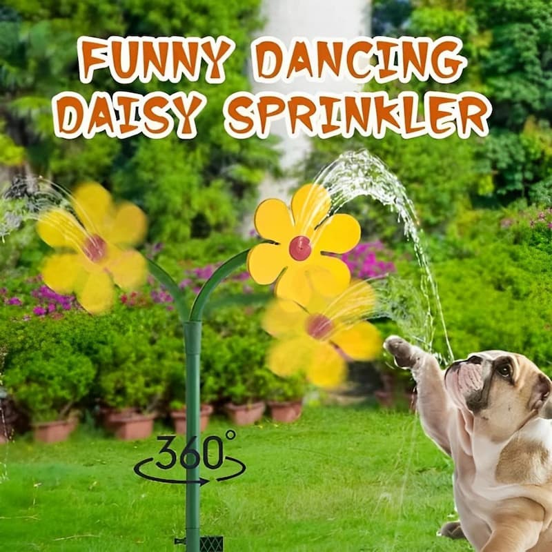 Gluschwein - Flower Sprayer - Drehbarer Gänseblümchen-Rasensprenger – Ein Spaß für Kinder und Haustiere