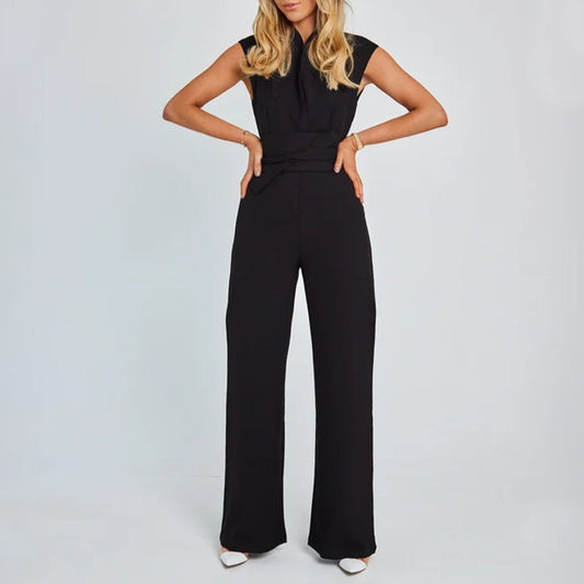 Gluschwein - Women's Sleeveless Wide-Leg Jumpsuit