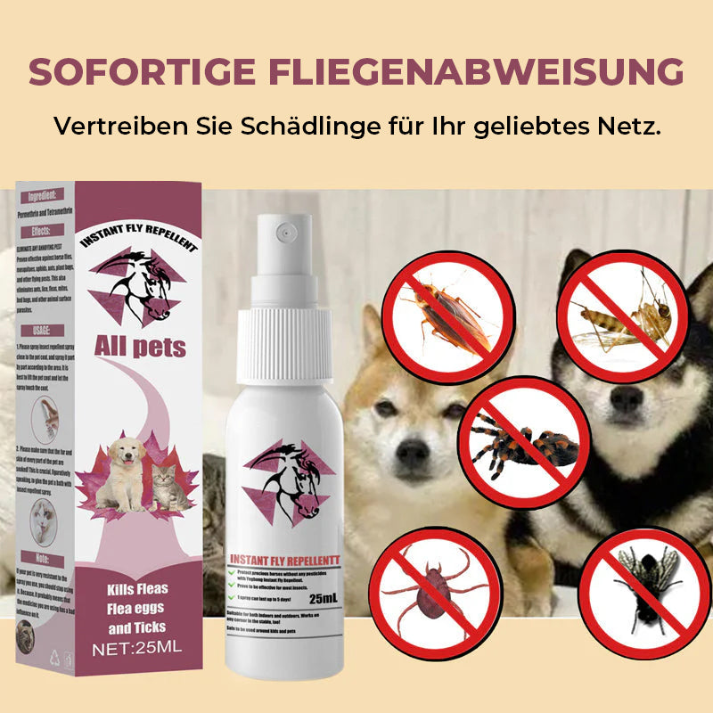 Gluschwein - Externes Anti-Juckreiz-Spray für Haustiere gegen Zecken und Zecken