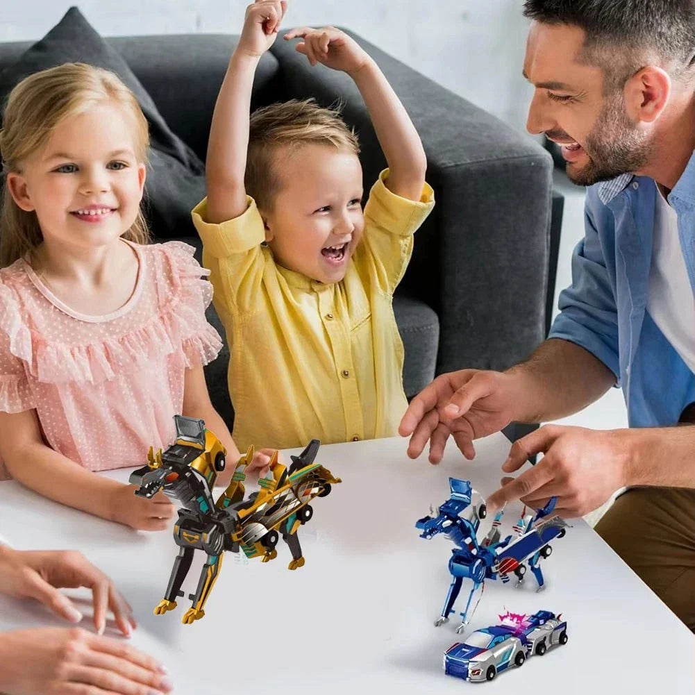 Gluschwein - CarTransform - 2-in-1-Verwandlungsfähiges Rennwagen-Spielzeug