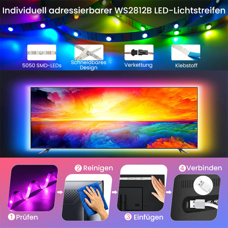 Gluschwein - TV-Hintergrundbeleuchtung LED-Streifen