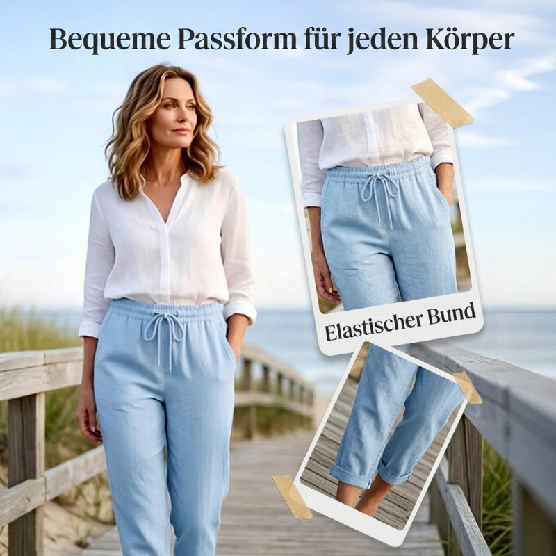 💕60% RABATT💕Lässige Baumwoll- und Leinenhosen für Damen