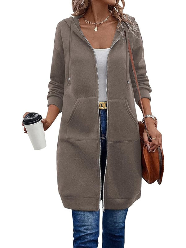 Gluschwein - 🔥✨Fleece-Kapuzenpullover mit Reißverschluss für Damen