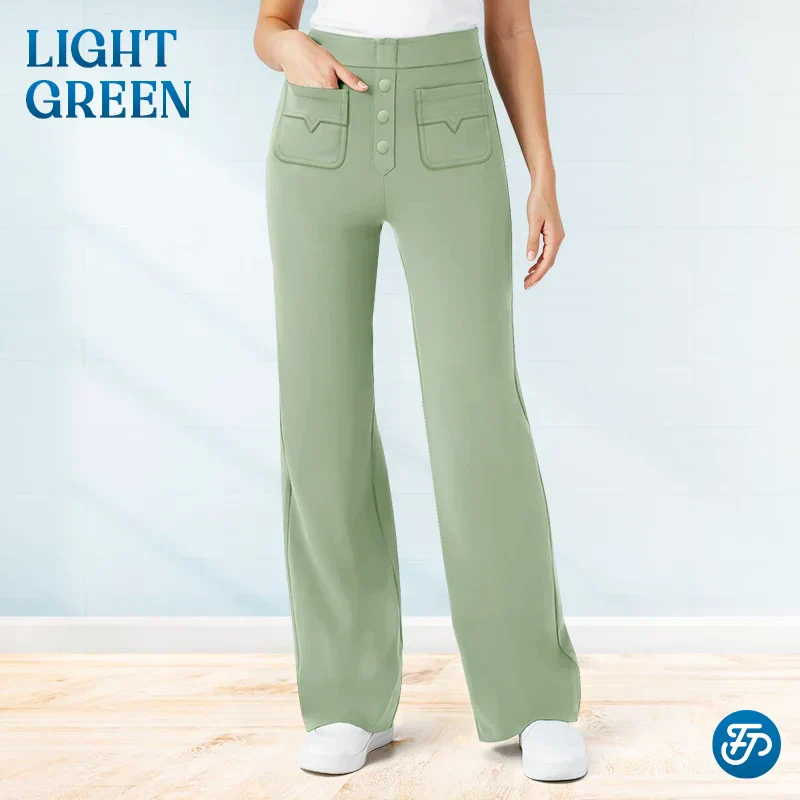 🔥Letzter Tag 50% RABATT🔥2026 NEUE Damen Casual High Waist Stretch Hose 2