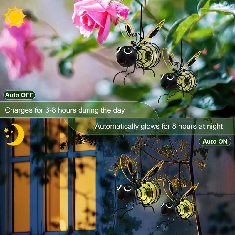 🔥Solange der Vorrat reicht 40 % Rabatt!🐝Outdoor Hanging Solar Bee Light