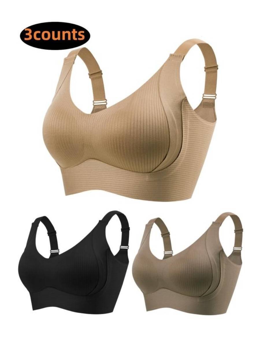 Gluschwein - 🔥50% Rabatt für begrenzte Zeit💕Gerippter Push-up-BH für Frauen, verstellbar, kabellos