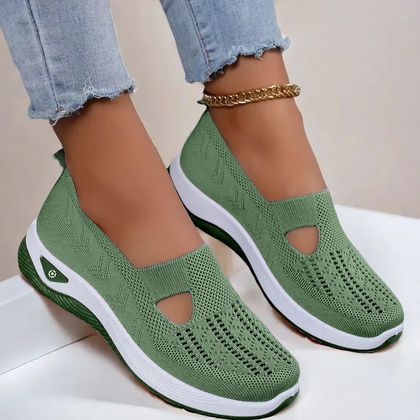 Gluschwein - 🔥Damenschuhe, bequeme, atmungsaktive, rutschfeste orthopädische Wanderschuhe für Menschen mittleren Alters und ältere Menschen