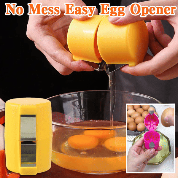 📢📢 JETZT 50 % RABATT!! ⏰ 2-in-1 Eierknacker & Eigelb-Separator – hygienisch, einfach in der Handhabung & vielseitig für rohe und gekochte Eier 🥚