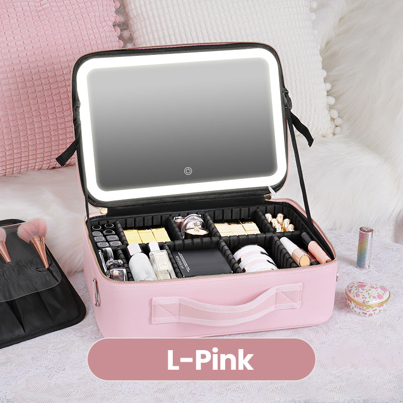 Gluschwein - ✨ 50% RABATT & Versandkostenfrei ✨ Makelloses Schminken überall – Tragbare Kosmetiktasche mit LED-Spiegel! ✨