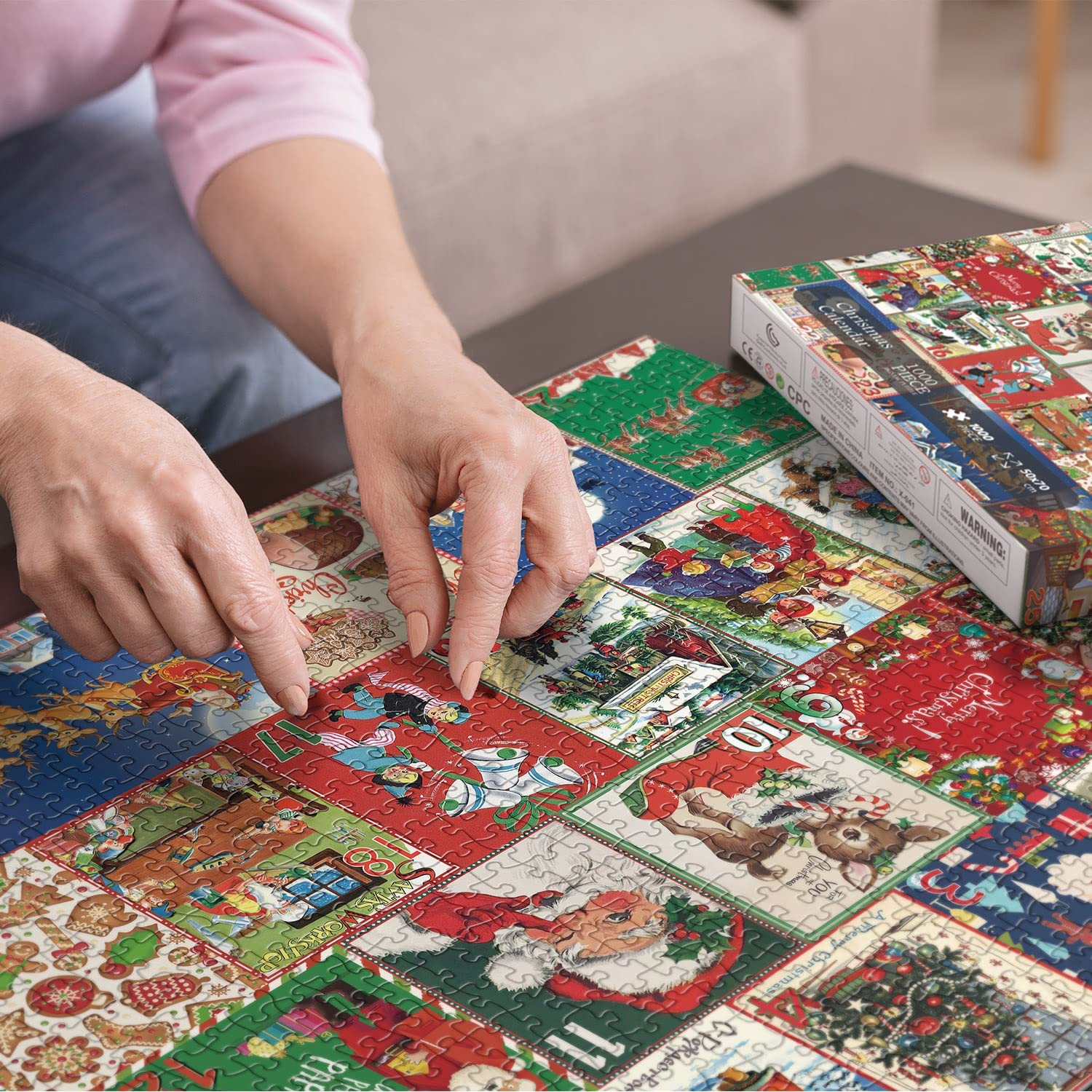 Gluschwein - Weihnachts-Adventskalender-Puzzle 1000teilig