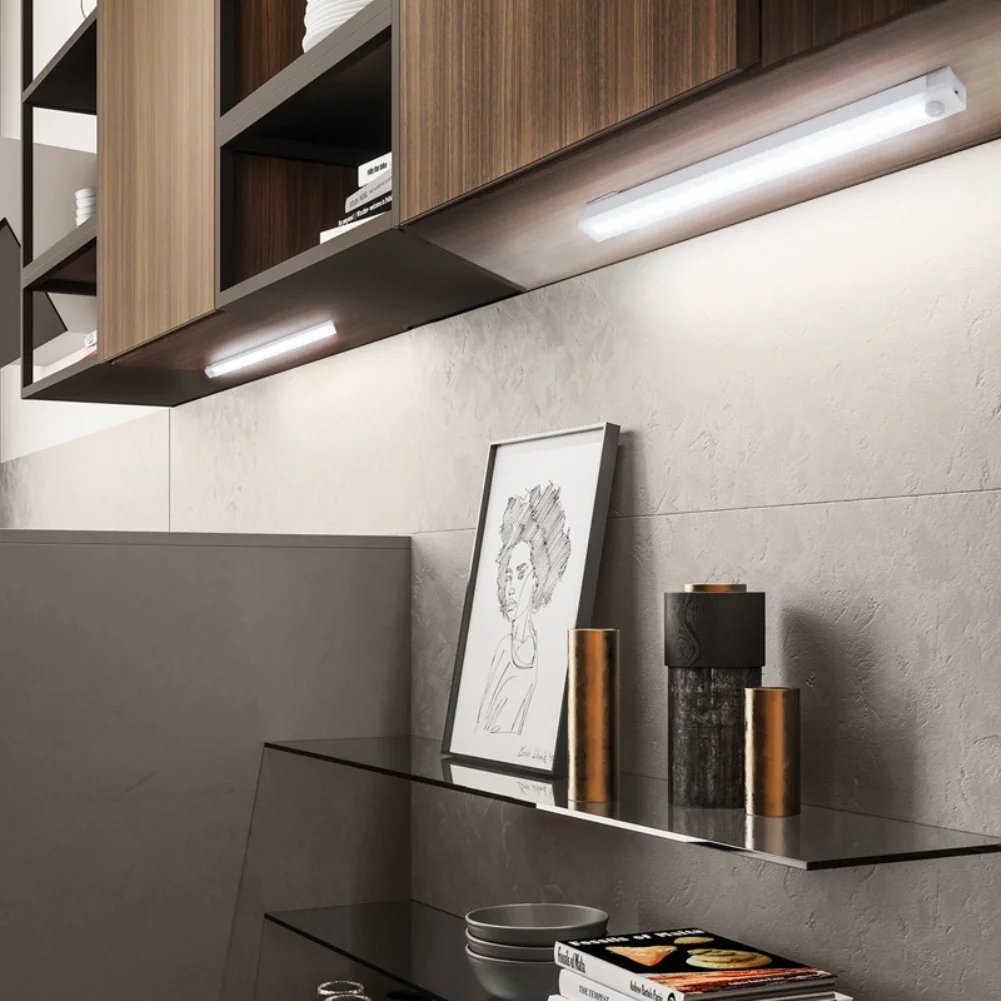 🔥Neujahrsangebot - KAUFEN 1 BEKOMMEN 1 GRATIS💡Lochfrei Smarte Sensorische Magnetische Wiederaufladbare LED-Leuchten