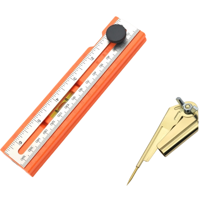 Gluschwein - 📏 42% RABATT! 🔧 Multifunktionales Markier-Lineal mit Wasserwaage – Präzises Anzeichnen, integrierte Libelle & ideal für Holzarbeiten, Fliesenlegen und DIY-Projekte 🛠️