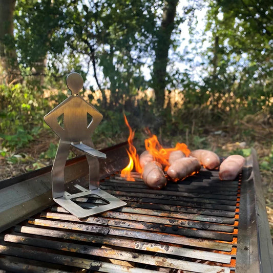 Gluschwein - BBQ-Wursthalter aus Edelstahl