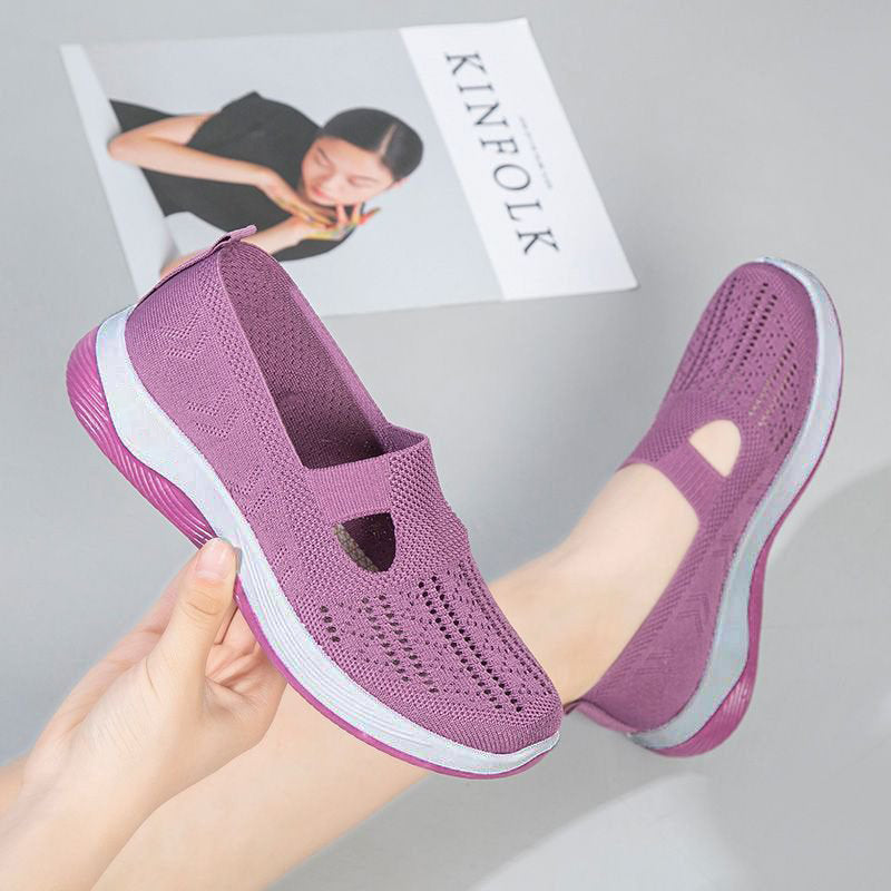 Gluschwein - 🔥Damenschuhe, bequeme, atmungsaktive, rutschfeste orthopädische Wanderschuhe für Menschen mittleren Alters und ältere Menschen
