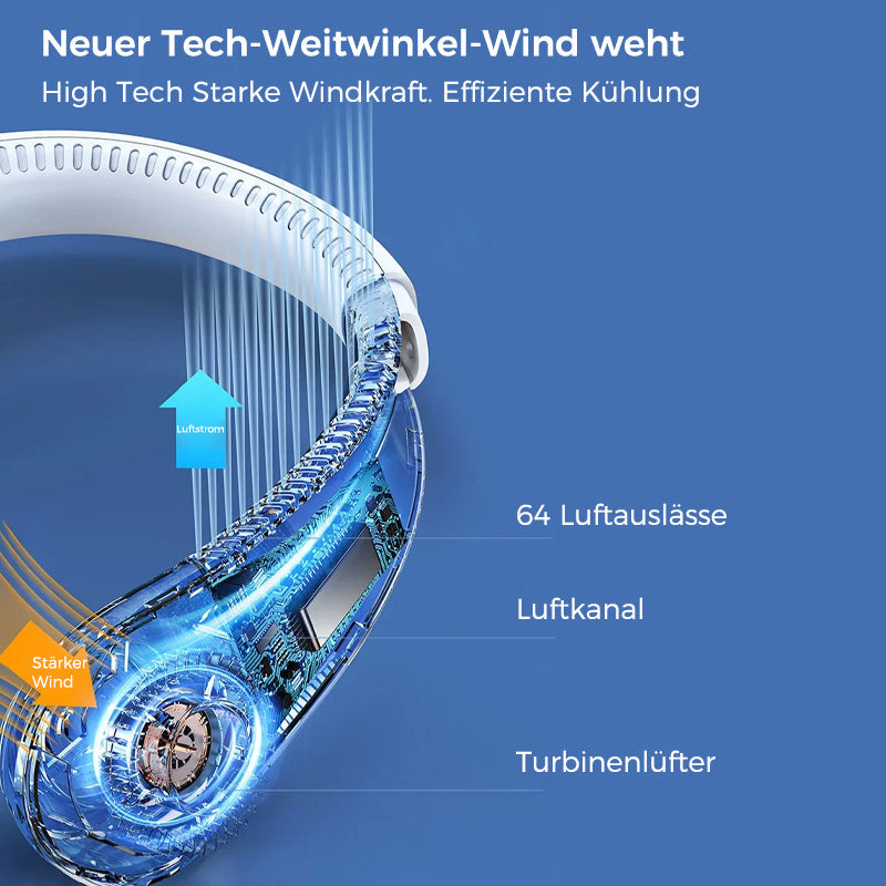 Gluschwein - Blattloser Ventilator mit hängendem Hals