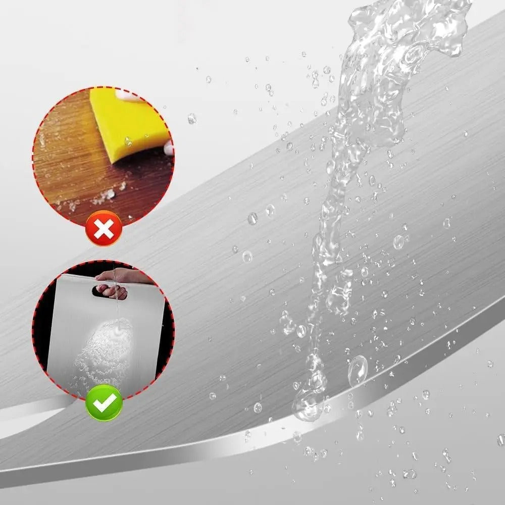 StenaBoard - Zuverlässiges Edelstahl Schneidebrett — Gesund schneiden ohne Mikroplastik