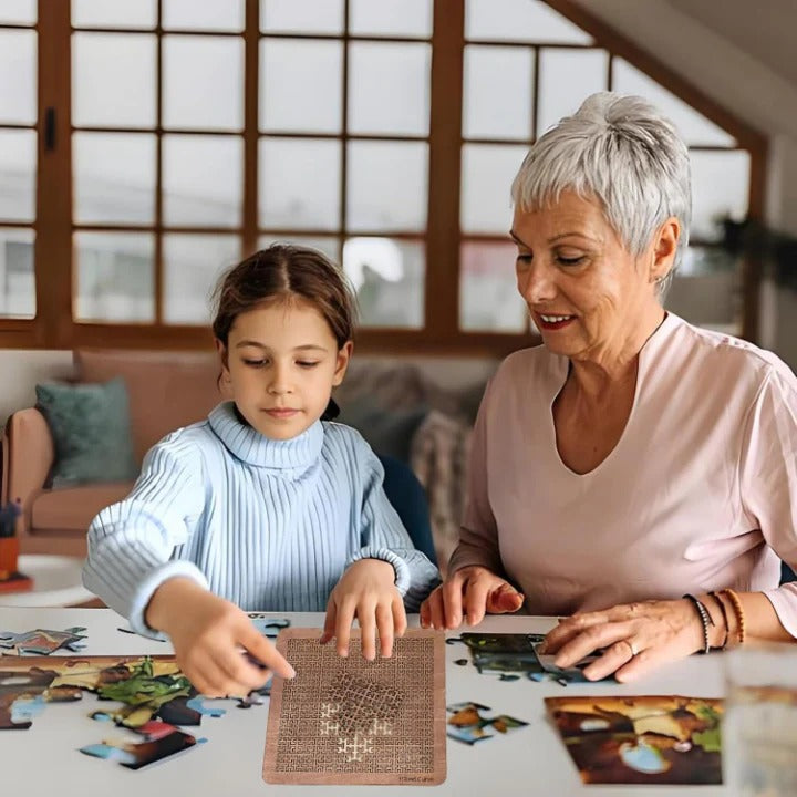 PatternPuzzle - Fraktal-Holzpuzzle