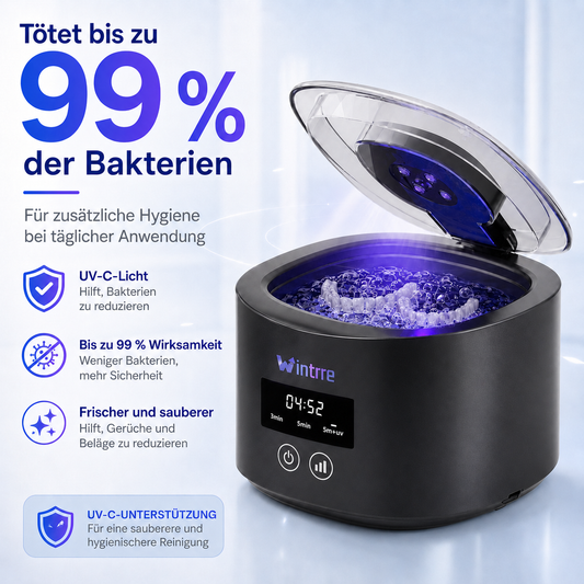 Gluschwein - ❄️Sommerfrische 50 % Rabatt!🦷Denture Dome Ultraschall-UV-C-Reiniger – Für ein frischeres, saubereres Gebiss in nur 5 Minuten