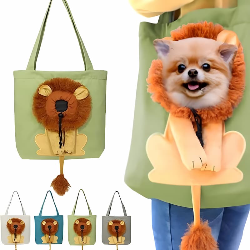 Gluschwein - Cat Mane Bag - Tragetasche aus Segeltuch für Haustiere