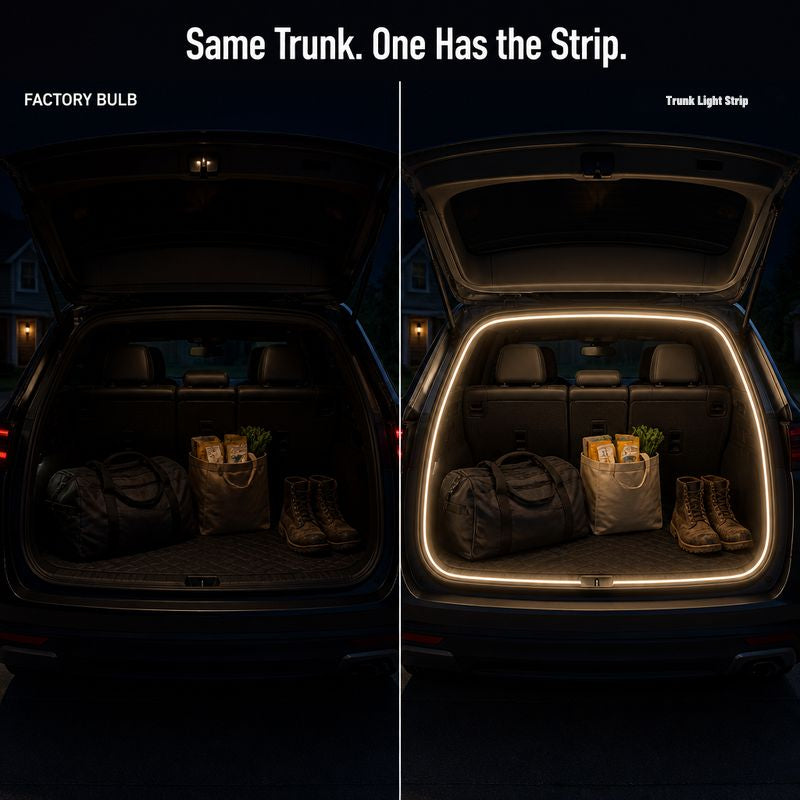Gluschwein - Trunk Light Strip - Jedes Mal, wenn du den Kofferraum öffnest, wird er von einer automatisch eingeschalteten Beleuchtung erhellt