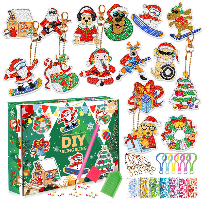 Kit d'autocollants de peinture diamant de Noël