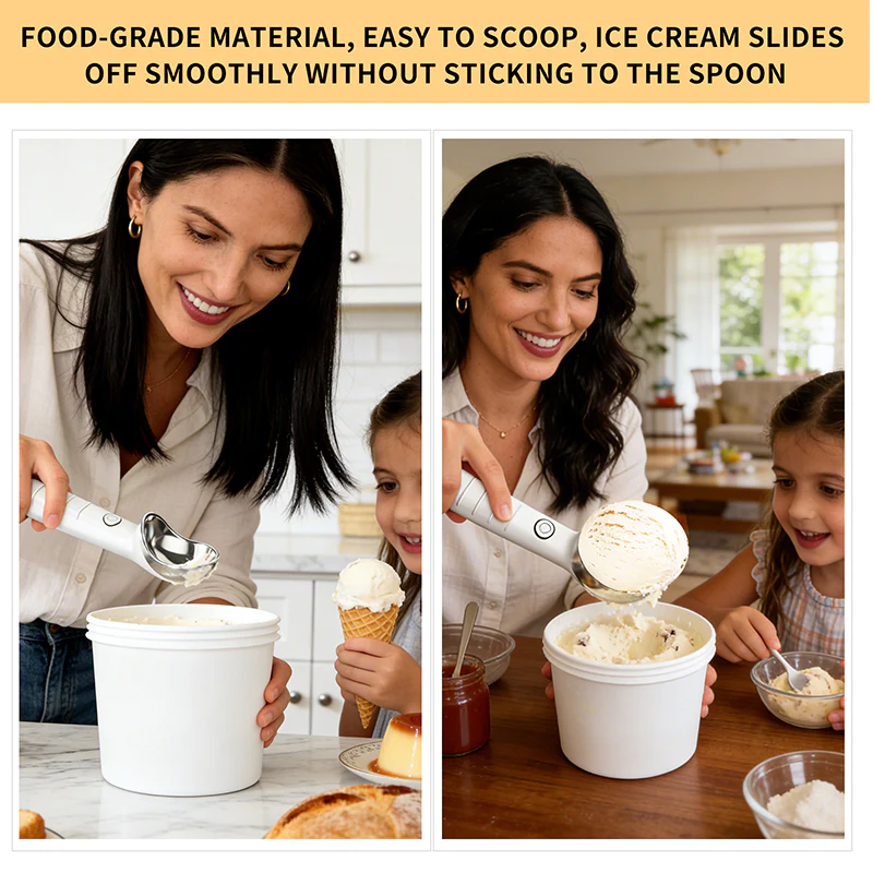 Heated Ice Cream Spoon - Eiscreme zu schöpfen war noch nie so einfach!