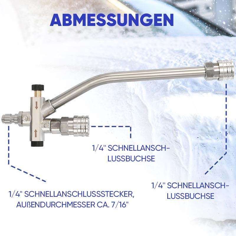 Gluschwein - Schaumkanonen-Doppelanschluss-Zubehör