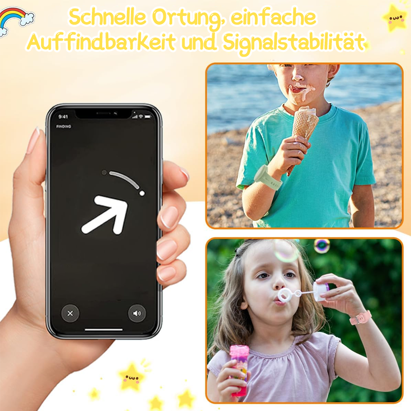 Gluschwein - Wasserdichtes Anti-Verlust-Armband aus Silikon für Kinder