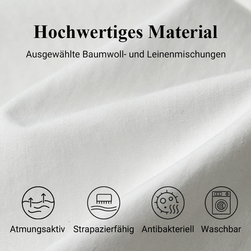 Gluschwein - 🌷56% RABATT❤️‍🔥Bedrucktes Kleid mit Rundhalsausschnitt aus Baumwolle und Leinen für Frauen